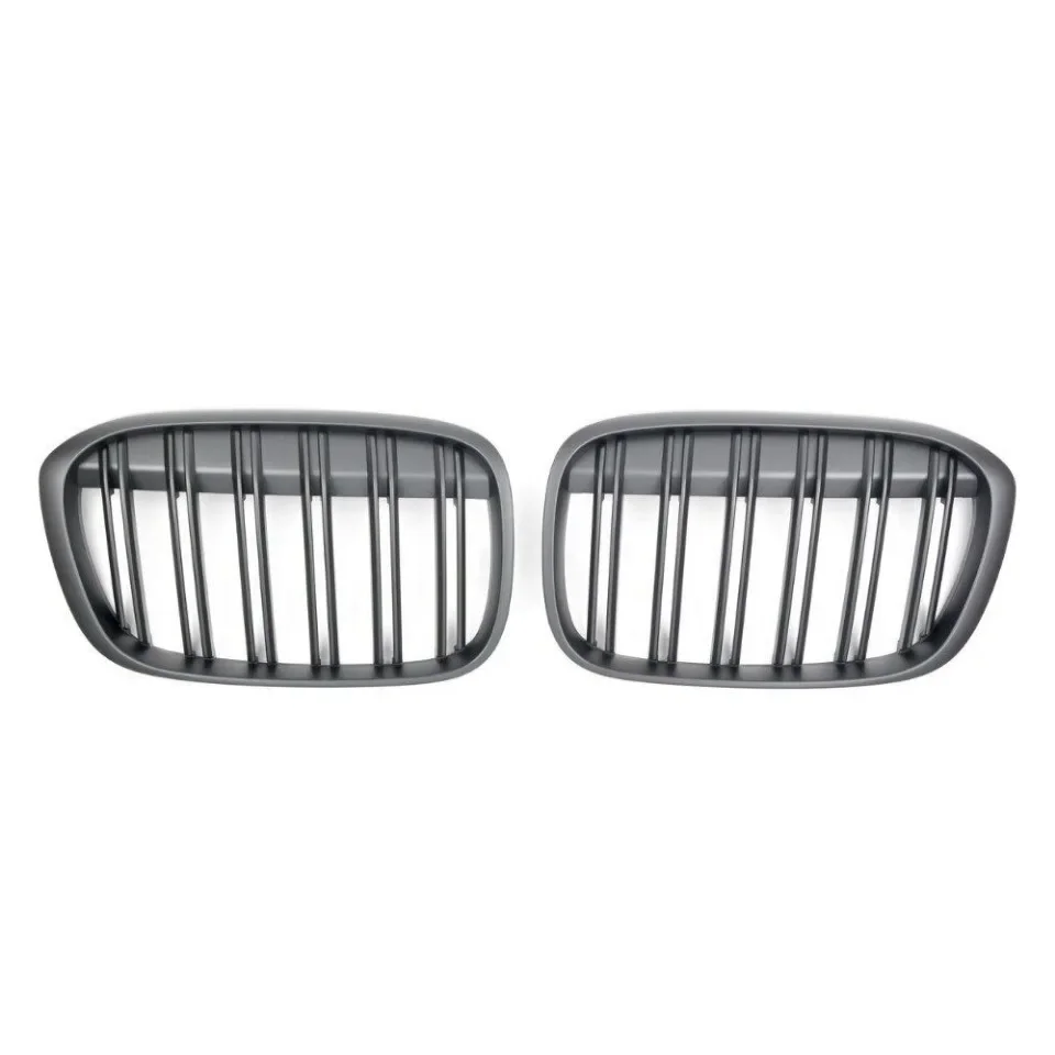 XVIP glänzende schwarze Diamanten-Stil Frontstoßstangen-Nierengitter für BMW X1 F48 F49 2016–2019. Oberes Racing-Gitter im glänzenden Linien-Stil – Detail 5