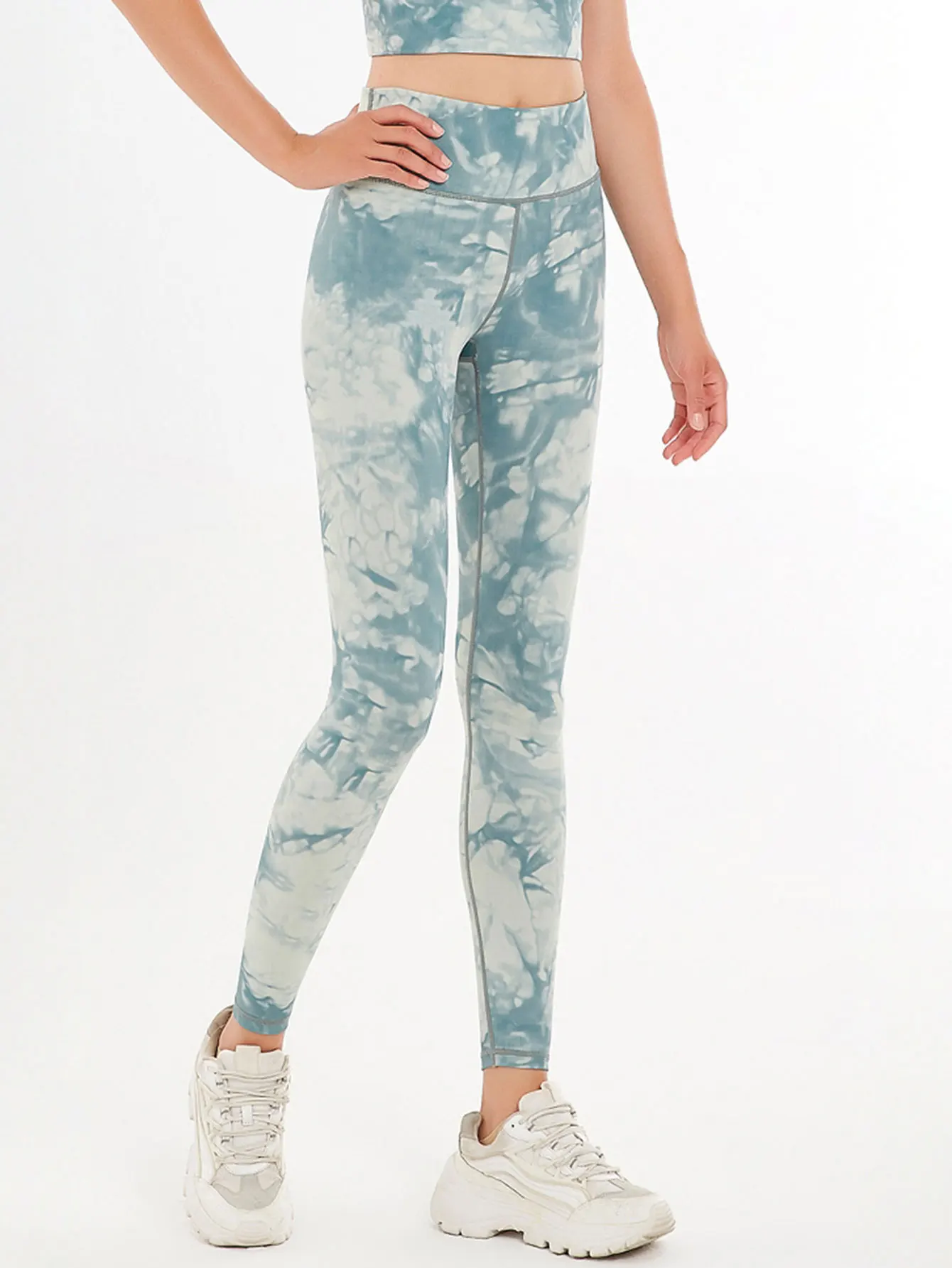 Leggings slim a vita alta da donna Abbigliamento sportivo casual con stampa completa per pantaloni alla moda autunno inverno quotidiani