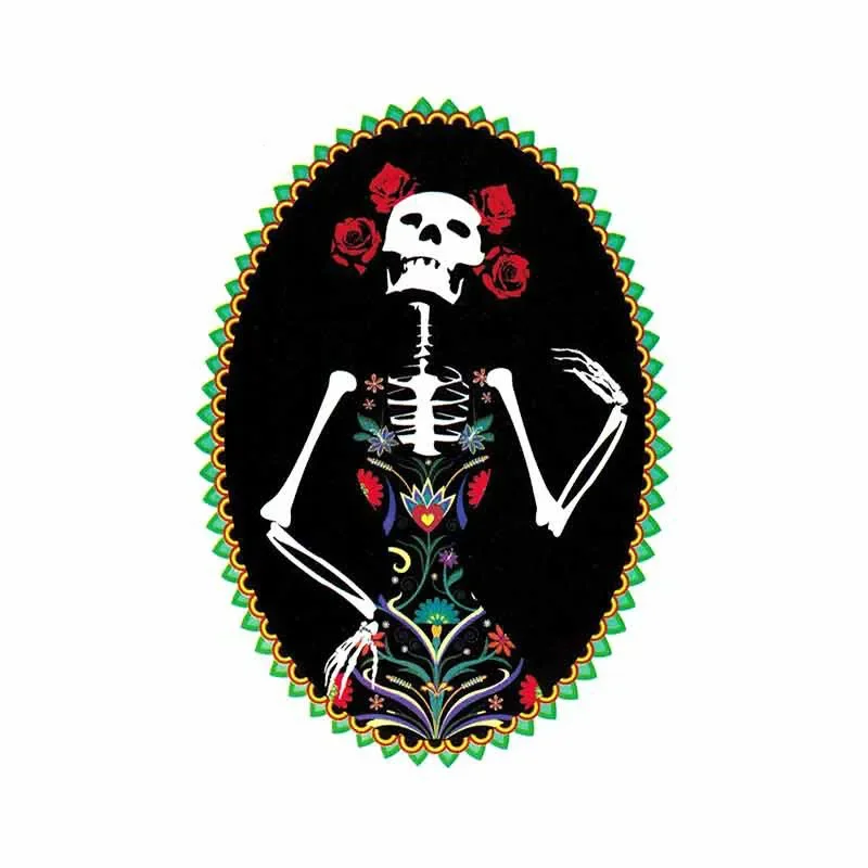 

Personalized Skull Girl Style Cartoon Car Stickers PVC High Quality Bumper Body Windows Decoration Sunscreen Exquisite Decals