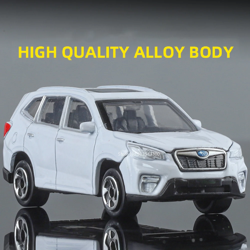 Scala 1:64 Subaru Forester Modello di auto in lega Giocattolo Corpo in metallo Scorrevole Modelli di auto sportive in miniatura Ragazzi Regali di compleanno squisiti