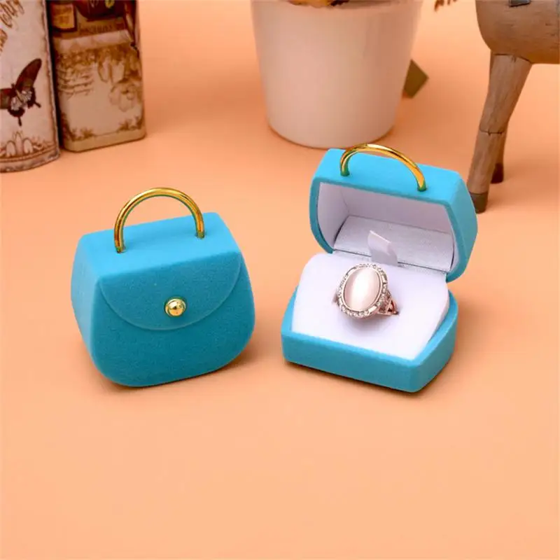 

Cute Styling Velvet Jewelry Box Container Wedding Ring Earrings Necklace Bracelet Display Carry Cases Gift Holder