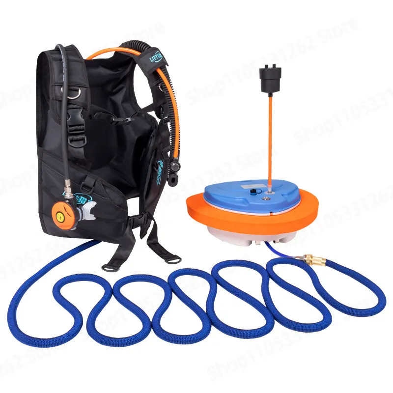 Full Scuba Diving Set, Oxygen Cylinder Breathing Apparatus for Underwater Spearfishing, Professional Deep Water Equipment