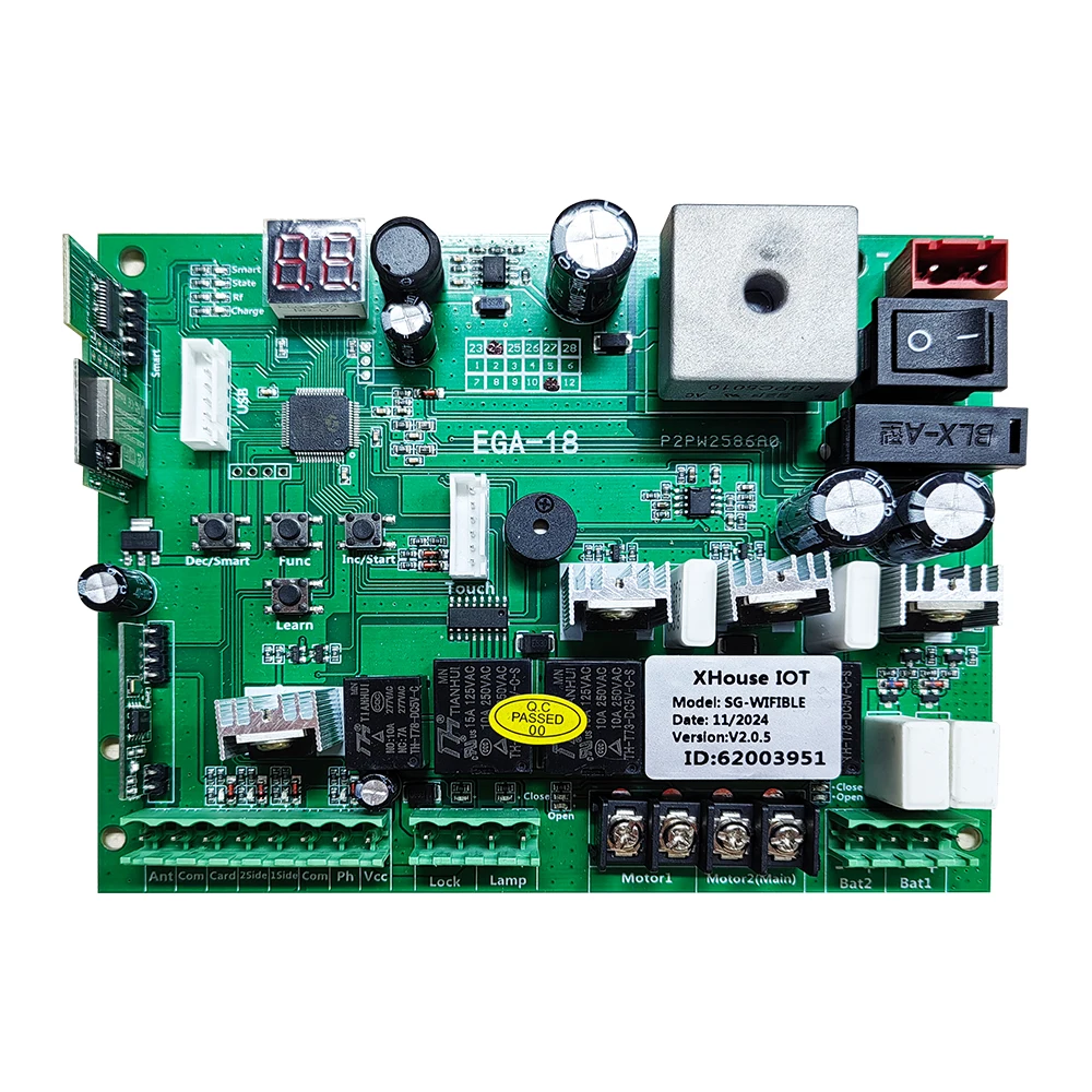 Upgrade - Access Controller C05/C01-L Swinging Door Opener Control Board with WiFi and Charging Protection, Supports 12V/24V