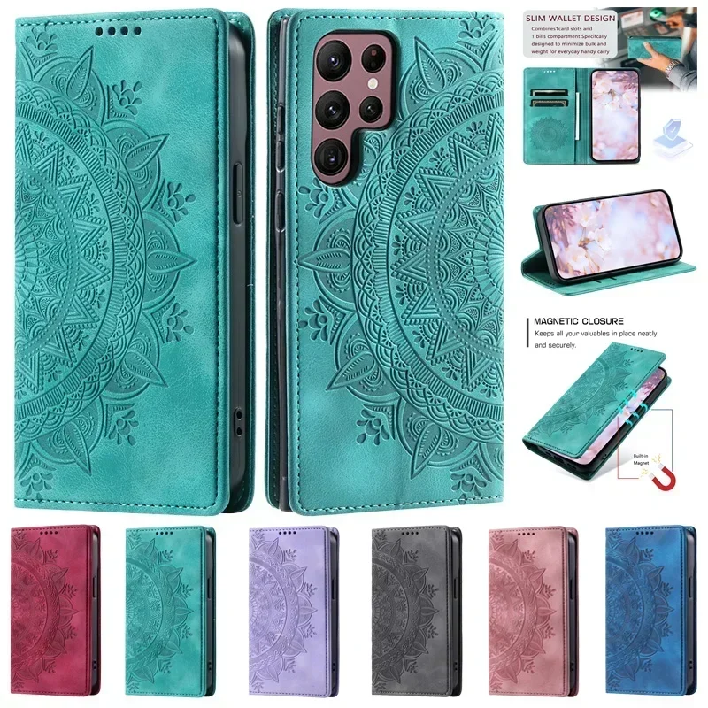 

GT Neo5 Case For Realme GT Neo 5 Leather Flip Case For Realme GT Neo 3 GT3 C55 C35 V30 Magnetic Coque Card Cover Etui Phone Case