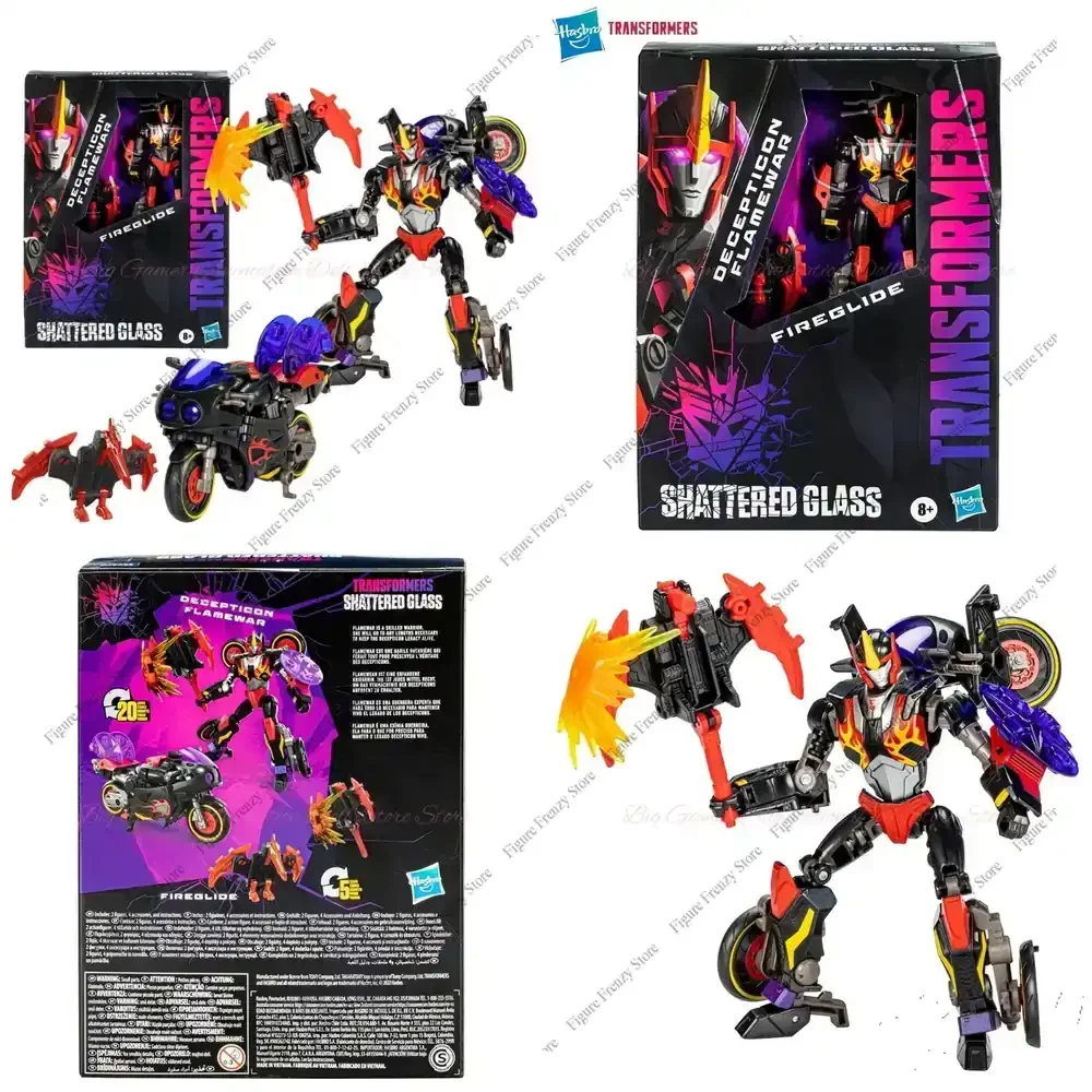 

Special Offer In Stock for Hasbro Transformers Toys Shattered Glass Series Flamewar Enhanced 14cm Anime Character Mol