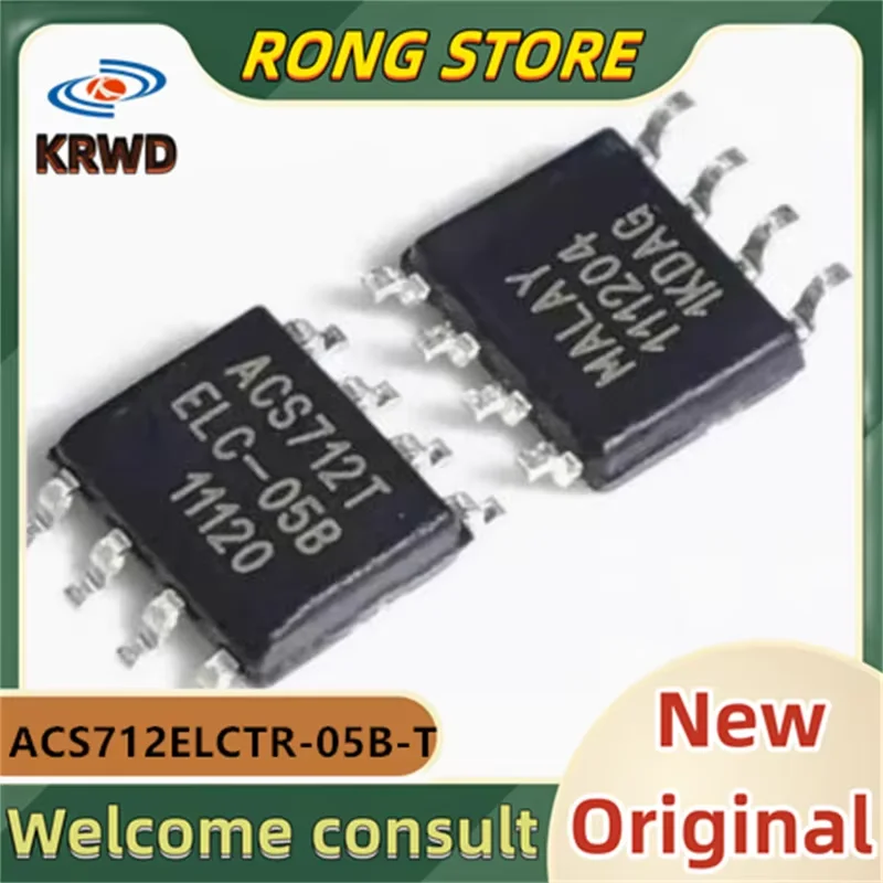 (5PCS)  ACS712ELC-05B New and Original Chip IC ACS712ELCTR-05B-T  ACS712ELCTR-05B ACS712ELCTR  SOP8