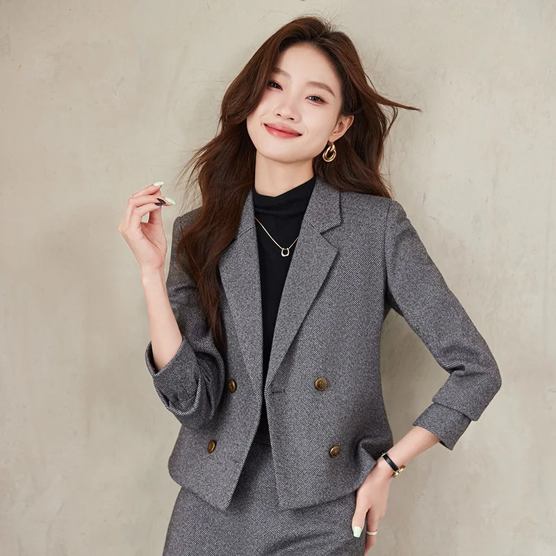 Elegant Styles Formal Women Business Suits Professional Office Work Wear with Skirt and Blazers Career Interview Outfits