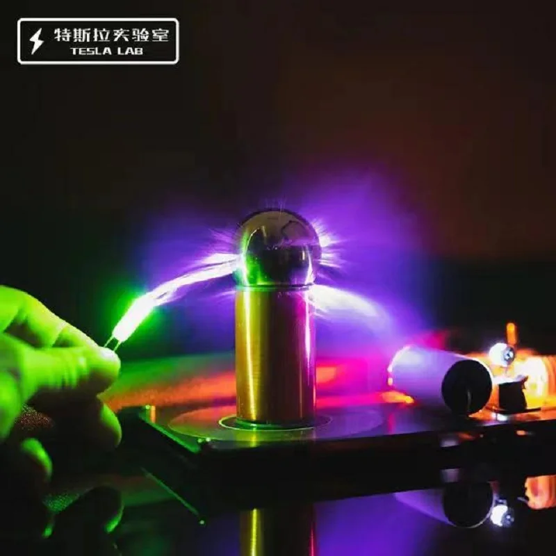 

Mini Tesla Electric Coil 5cm Lightning Storm Generator Teaching Tool Educational Instrument Artificial DIY Handheld Magic Arc