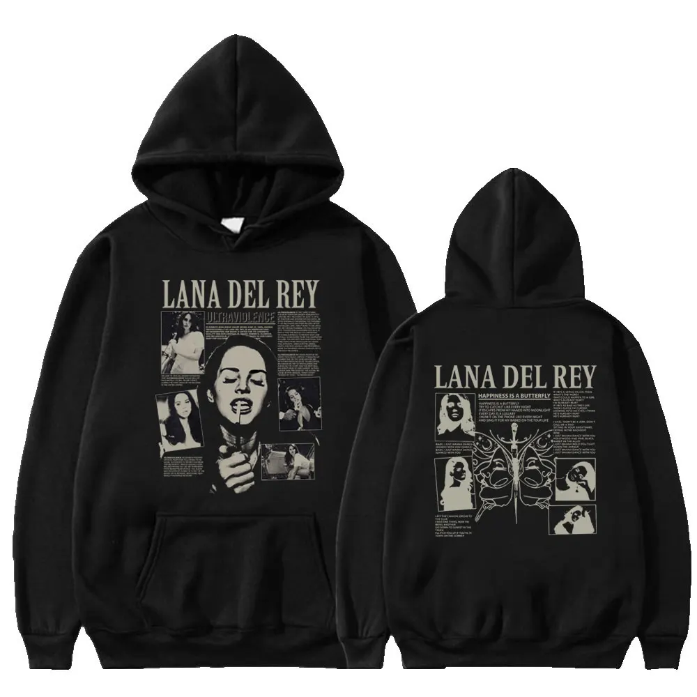 

Hoodies Singer Lana Del ReyUltraviolence Music Album Men Women Fashion Neutral Hip Hop Sweatshirt Oversize Hoodie Coat Tracksuit