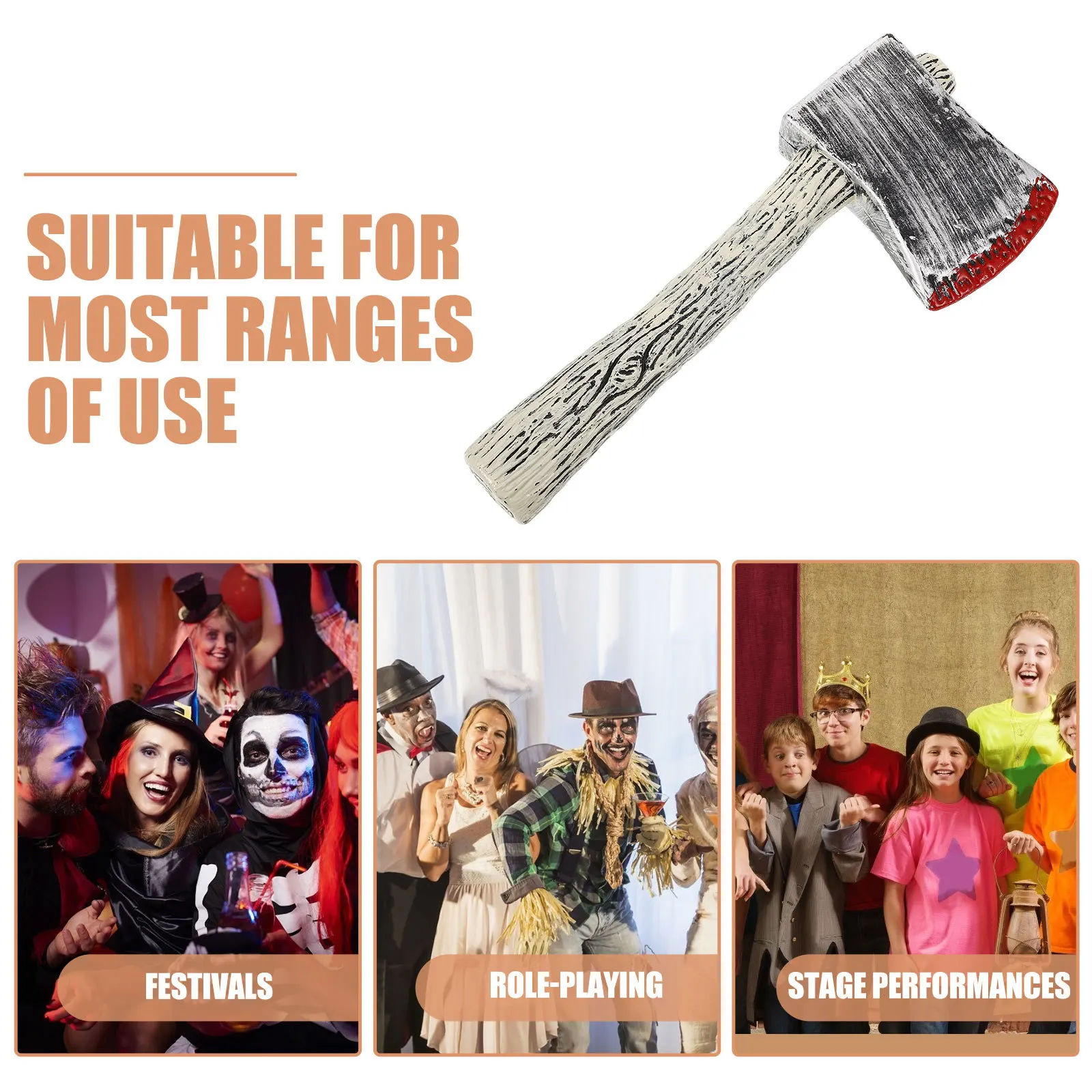 Accessoire de hache d'halloween en forme de Simulation, décorations créatives, cadeaux de fête, atmosphère inoubliable, décoration amusante pour enfants