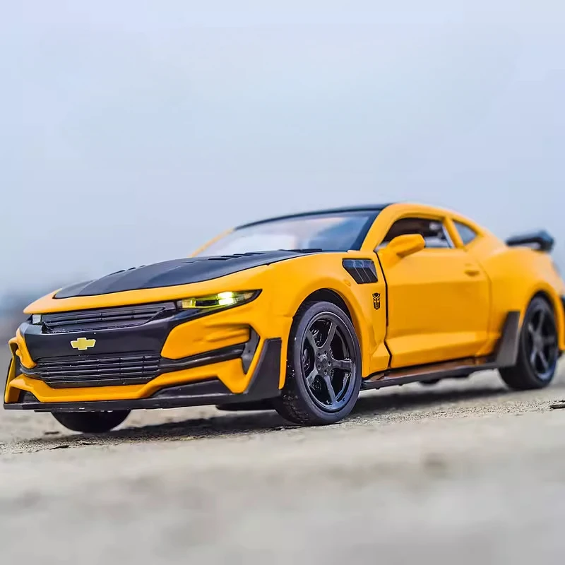 1:32 카마로 합금 다이캐스트 스포츠카 모델 장난감 시뮬레이션 자동차 후진 장난감 어린이 선물용