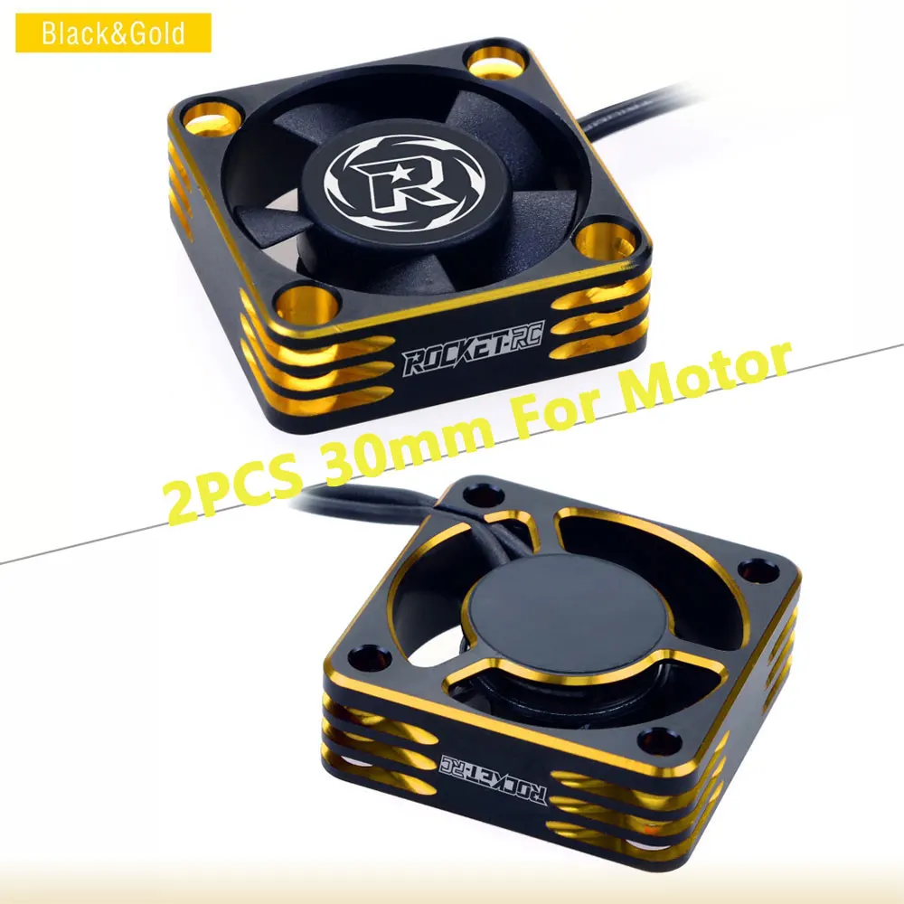 2PCS SURPASSHOBBY ROCKET Aluminium Lüfter 25/30/35/40/50mm Wärmeableitung Abdeckung für ESC RC Crawler 1/10 1/8 Motor RC Auto