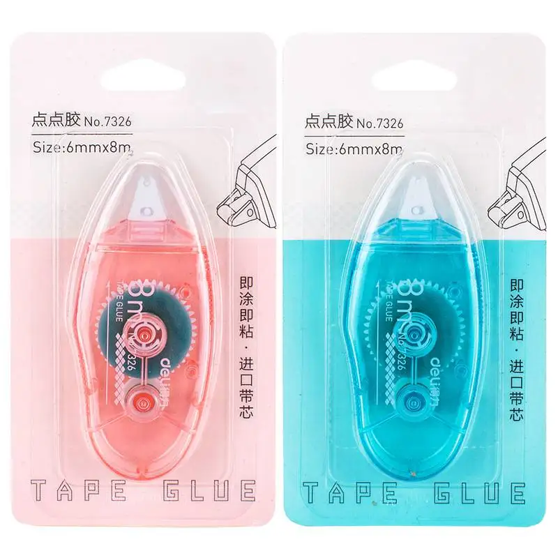 Roller Glue 5/6/8m Double Sided High Quality For Scrapbooking Portable Office Supply Dispenser Rewriting Immediately