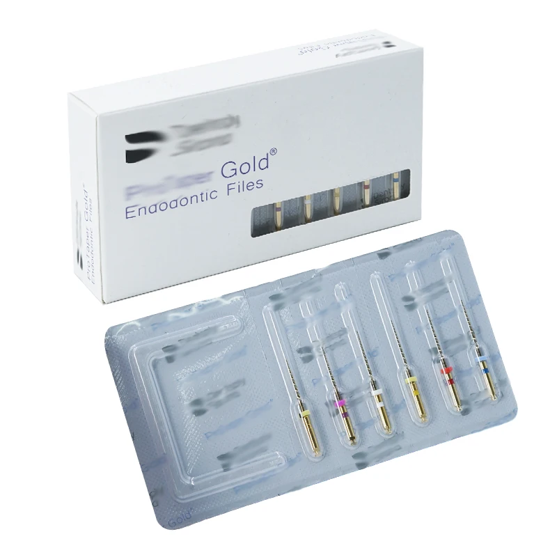 1 paquete de limas de oro cónicas Endo pro para dentista, SX-F3 de 25mm para motor rotativo Endo, conducto radicular, herramientas de endodoncia Dental NITI