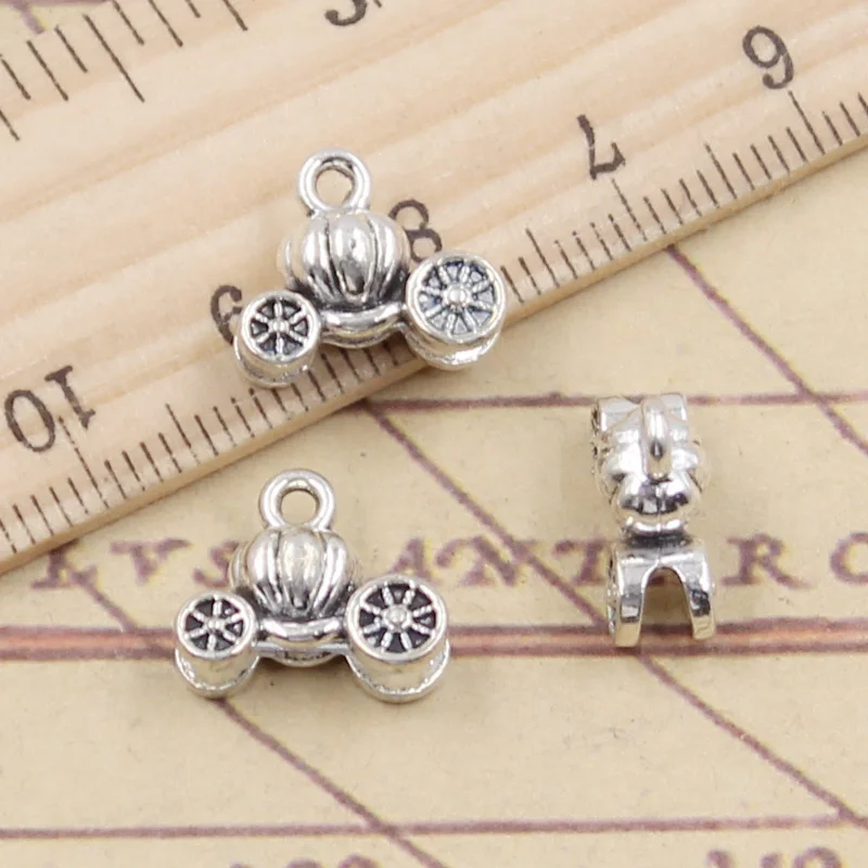 10pcs Charms Lovely Pumpkin Car 11x13x5mm Tibetan Silver Color Pendants Antique Jewelry Making DIY Handmade Craft