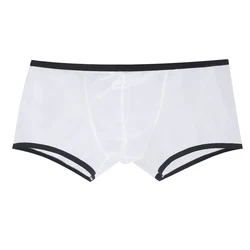 Calzoncillos Bóxer transparentes para hombre, ropa interior de malla, calzoncillos de tiro bajo, bolsa, 1 unidad