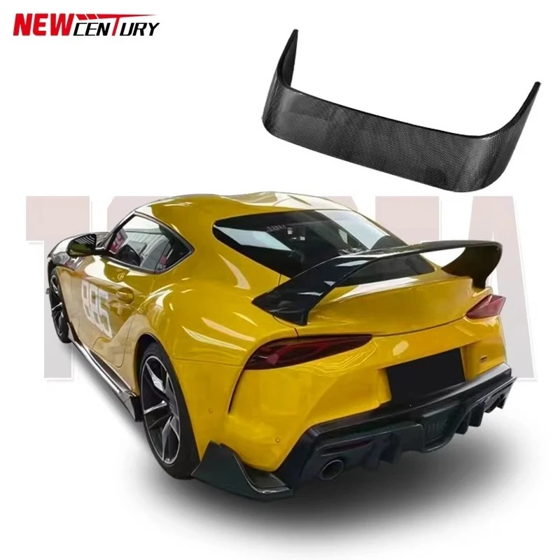 

Подходит для SUPRA A90 A91 2018-2023 годов с хвостовым крылом из углеродного волокна в стиле MP, перфорированным свободным встроенным фиксированным крылом.