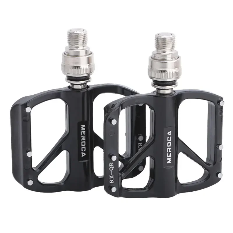 MEROCA Ultra-light Quick Release Bicycle Pedals Non-slip Aluminum Alloy 3-Bearing Folding Bicycle Pedals Bike Pedal