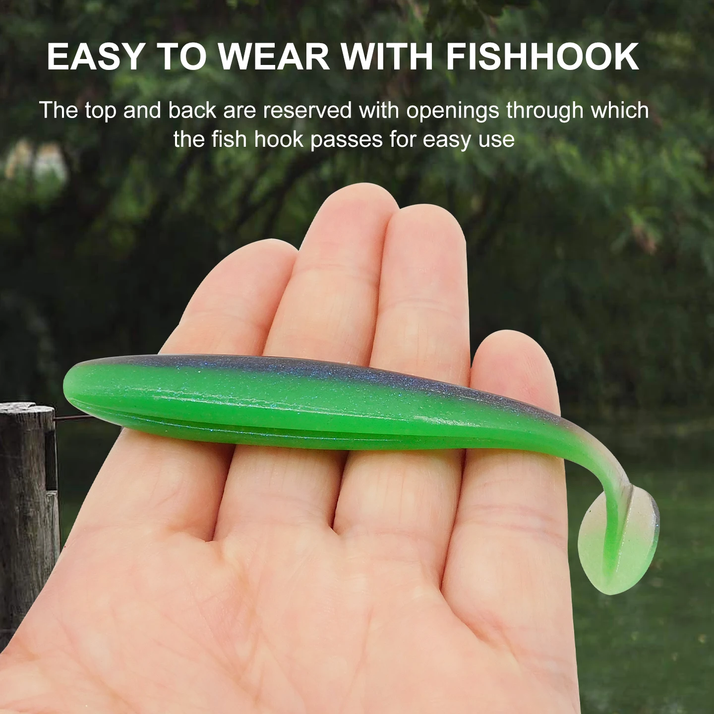ESFISHING 낚시용 소프트 루어 미끼 50mm 76 100 125 150 180mm ... - 3