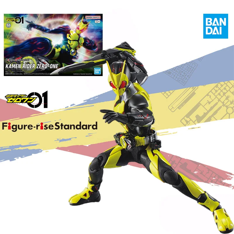 

BANDAI Original Figure-rise FRS KAMEN RIDER ZERO-ONE RISING HOPPER Anime Action Figure Model Set Collectible Ornaments Toy Gifts