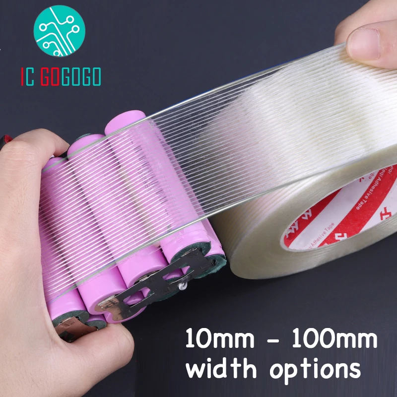 Fiberglass Tape Lithium Battery Pack Insulation Wrap Strong Stripes Single-sided High Temperature Resistance Adhesive Fixed Seal