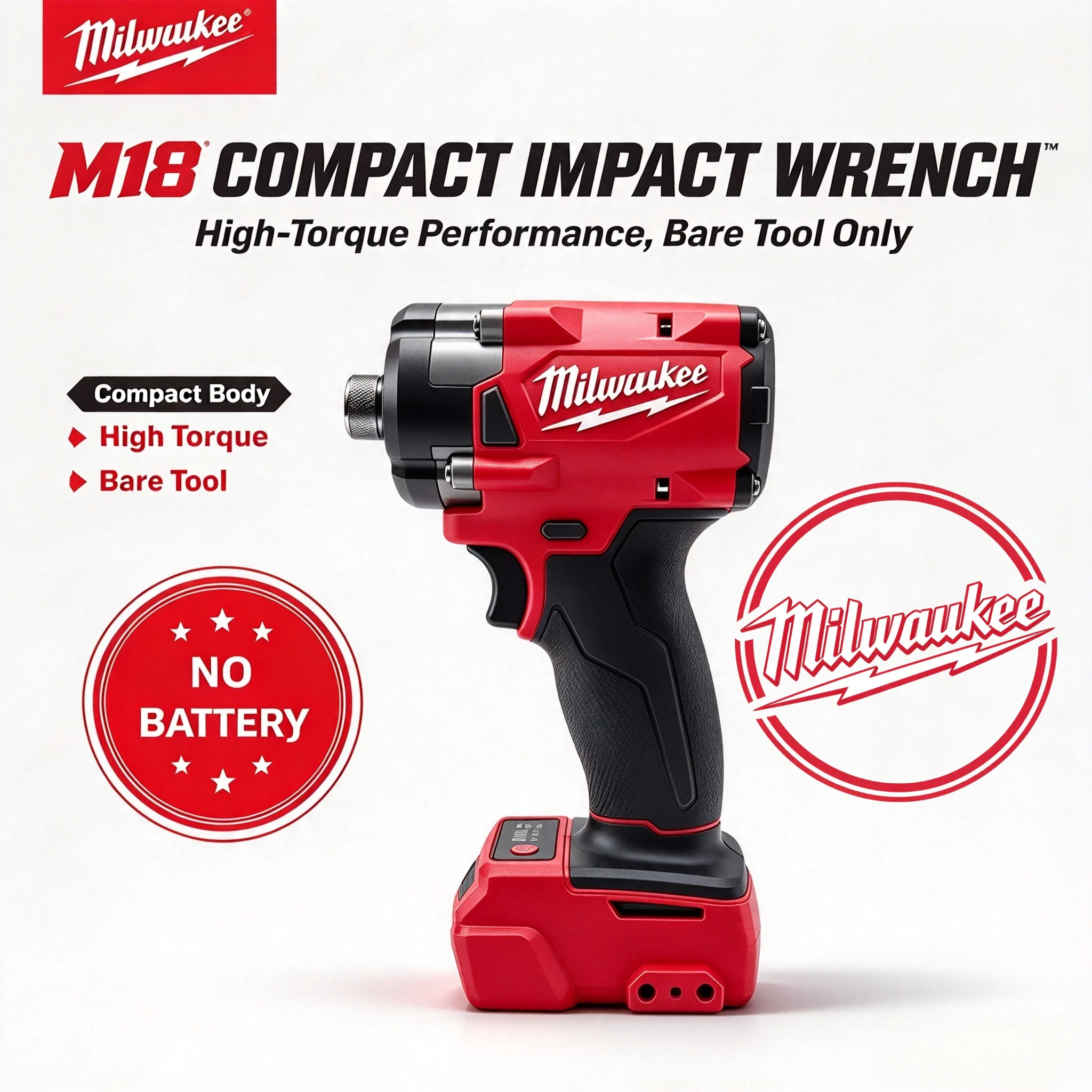 New Original Milwaukee M18 FIW212 1/4" Hex Brushless Impact Driver 18V High Torque Cordless Compact Power Tool Screws Fastening