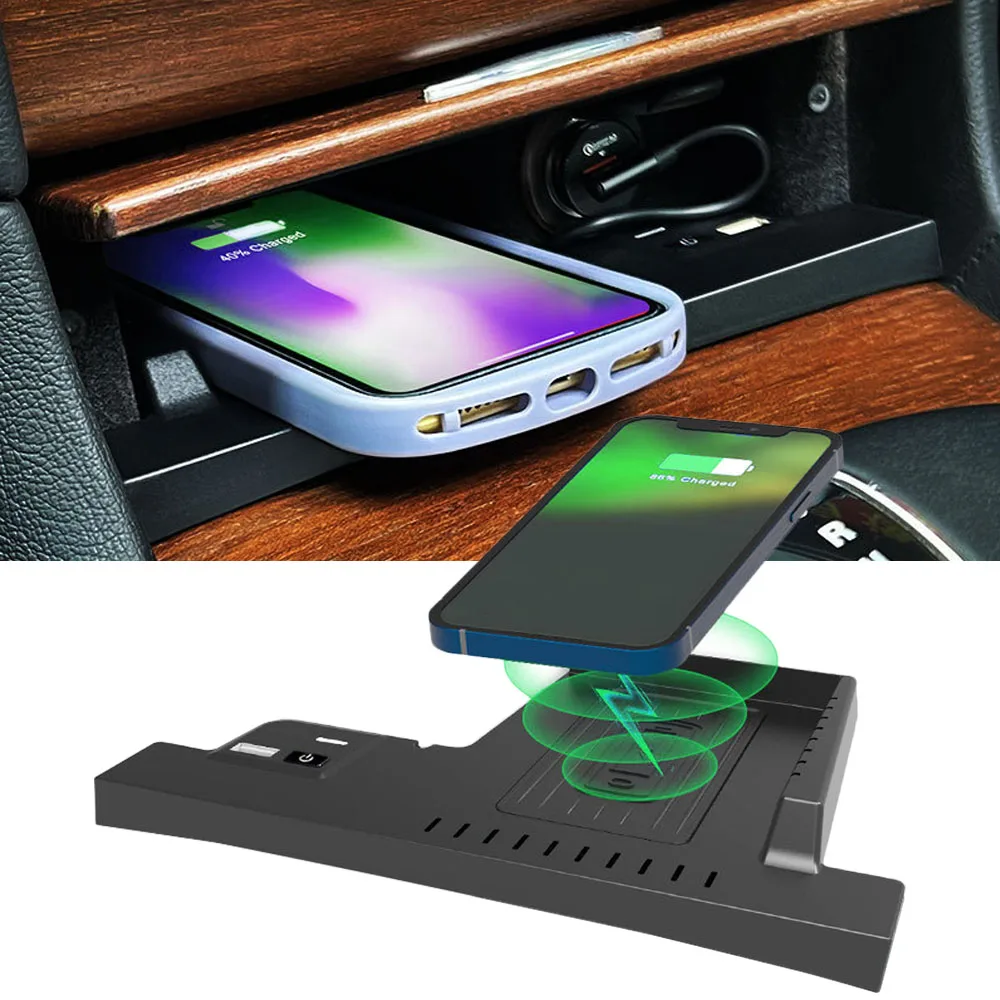 Wireless Charger For Chrysler 300 2011-2023 Wireless Charging Pad Center Console Organizer for Chrysler 300C 300X