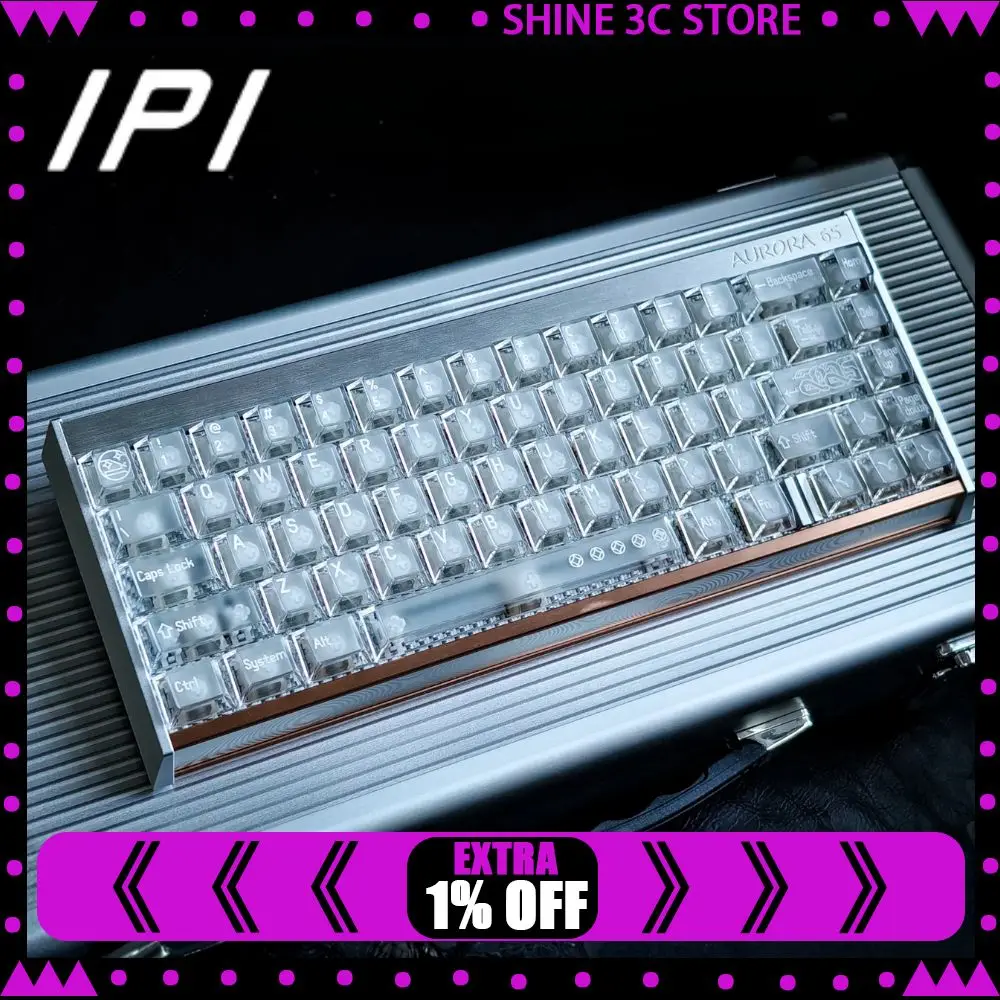 IPI Aurora Platinum Collection Edition Gemini Eight Treasure 65 Магнитная ось 8 кГц Механическая клавиатура для игр Киберспорт