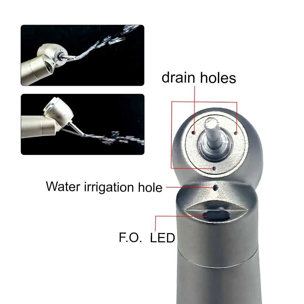 For kavo coupler 45 degree standard mini torque head Dental Optical Fiber Turbine high Speed rotation led handpiece