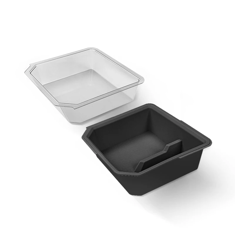 Double Layer Center Console Organizer Tray Insert for Tesla Model 3 Highland 2024+ / Model Y Juniper 2025+ with Sunglasses Holder, Center Console Storage Box, Tesla Model 3 / Y Accessories 2024 2025 (White) view 6