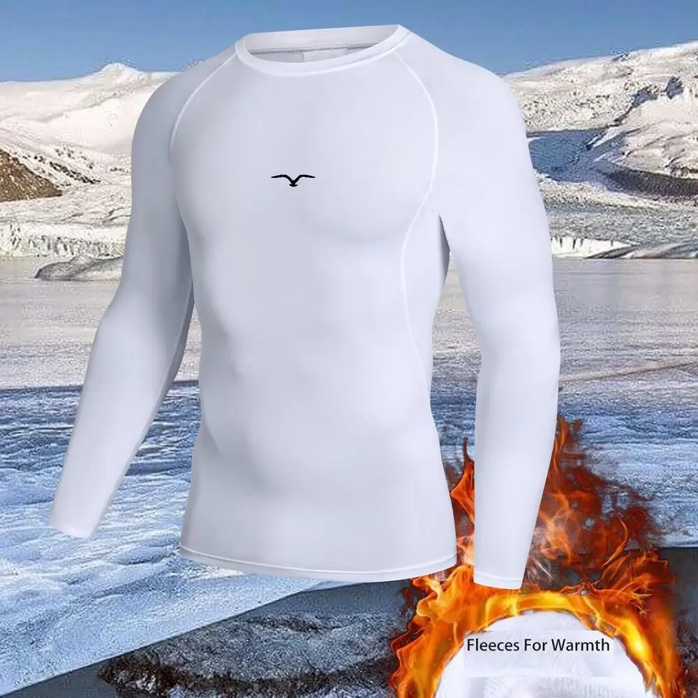 Men's Sportswear T-Shirts Running Training High Elastic Outdoor Cycling Sweatshirt Compression Fitness Fleece Tops underwear - view 3