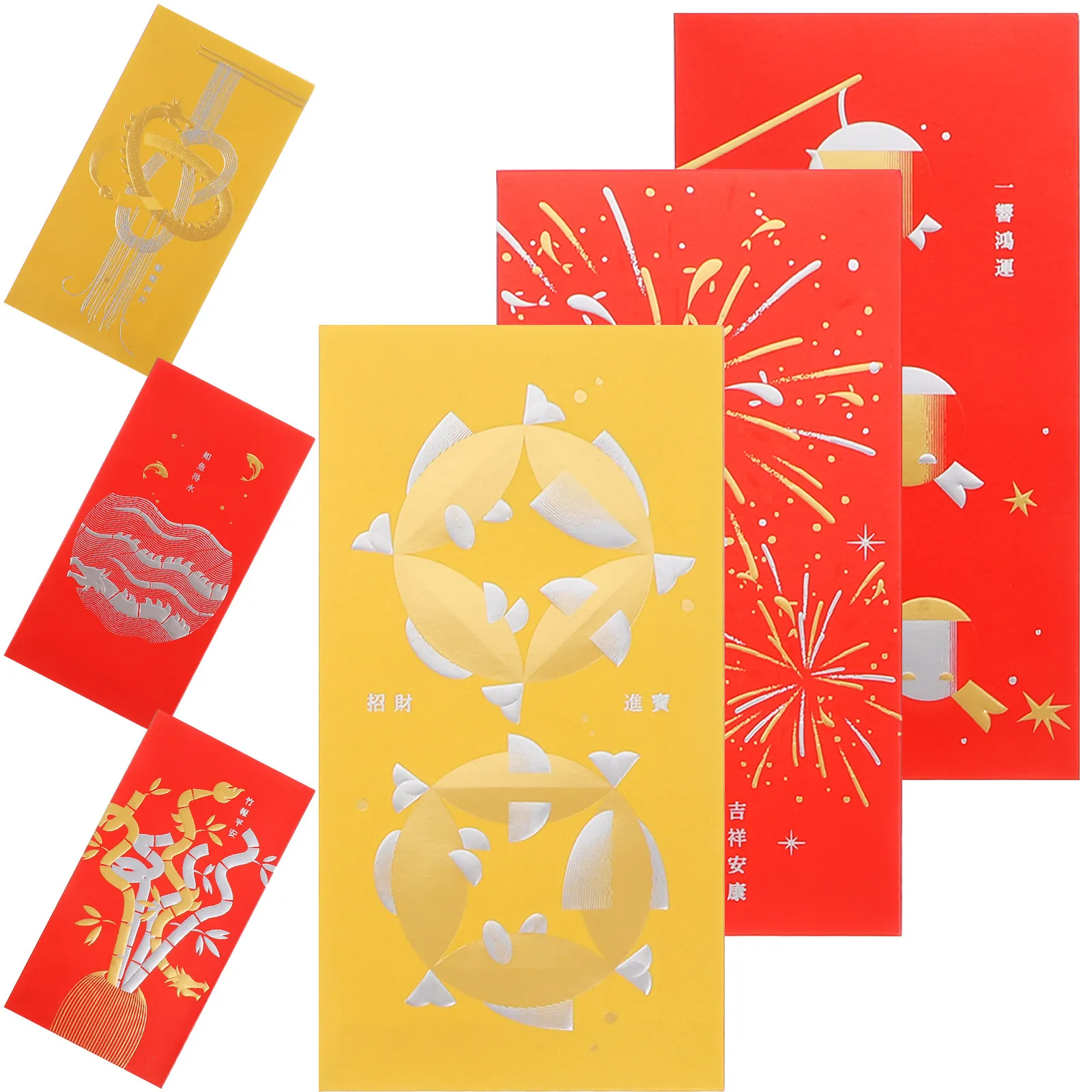 

6Pcs Red Envelopes Dragon Year 2024 Money Packets Traditional Style New Year Gift Chinese Spring Festival Packet