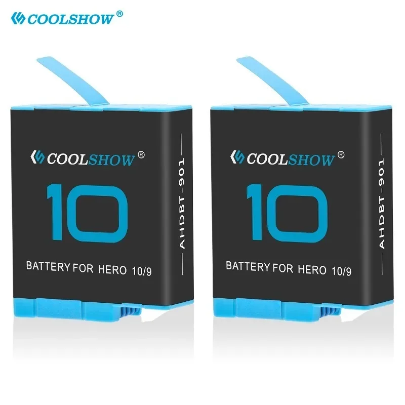 For Gopro Hero 10 Black Battery 1800mah For Gopro12 Gopro11 Gopro 9 Batteries Action Camera Accessories