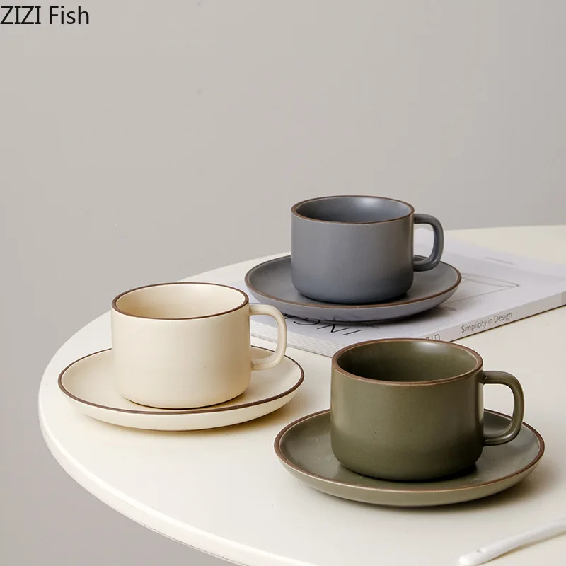 Morandi Keramiktasse Restaurant Café Nachmittagstee Latte Kaffeetasse Kreatives Zuhause Frühstück Hafer Milch Tasse Wassertasse Festival Geschenk