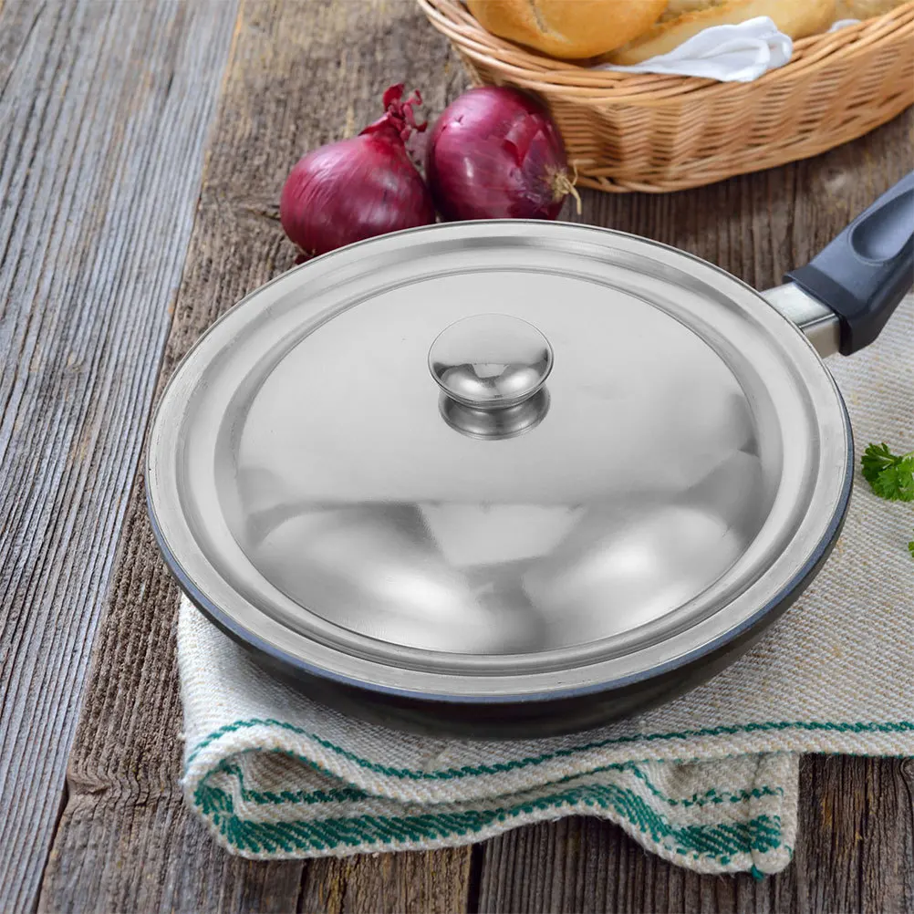 

Stainless Steel Pot Lid Universal Fit Dishwasher Safe Spill Proof Microwave Splatter Guard Replacement For Pans Skillets