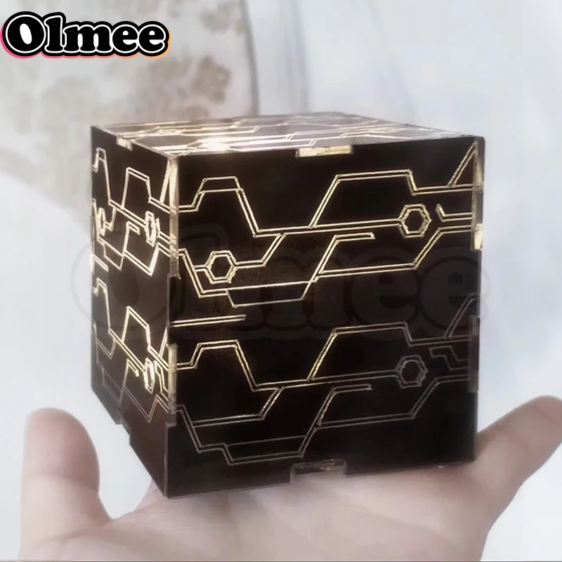 [Olmee]In Stock NieR LED Black Cube Block Box Luminous 2B 9S Cosplay Porp Weapon Model No.2 Type-B No.9 Type-S Automata