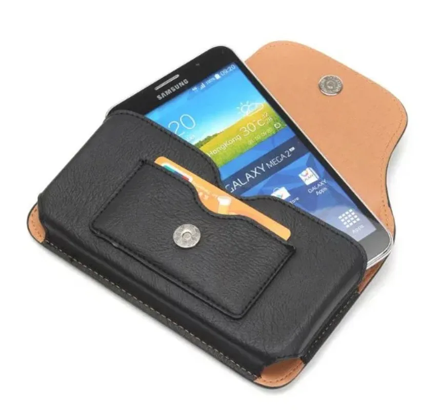 Holster Belt Clip Leather Phone Case Pouch for Xiaomi Pocophone F1,Mi A2 Lite,For Galaxy Note9/J8.ZTE Nubia Z18,Cubot X18 Plus