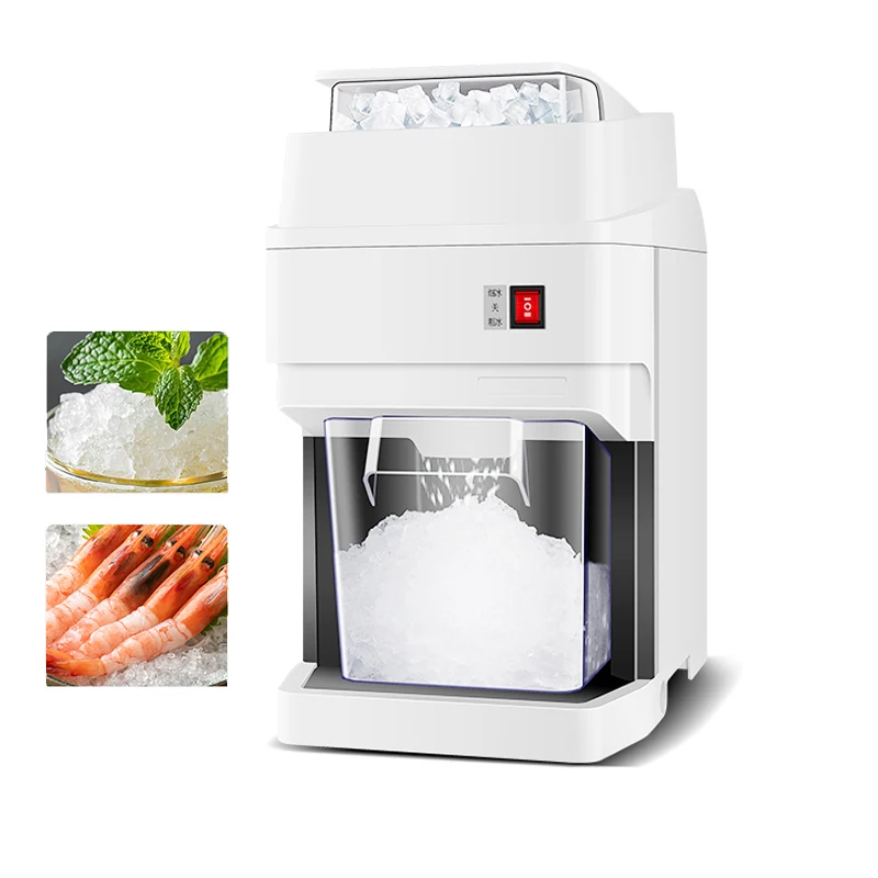 220V 80W tritaghiaccio elettrico tritaghiaccio cono di neve frullato blocco di ghiaccio frantumatore di ghiaccio creatore di fanghiglia di ghiaccio