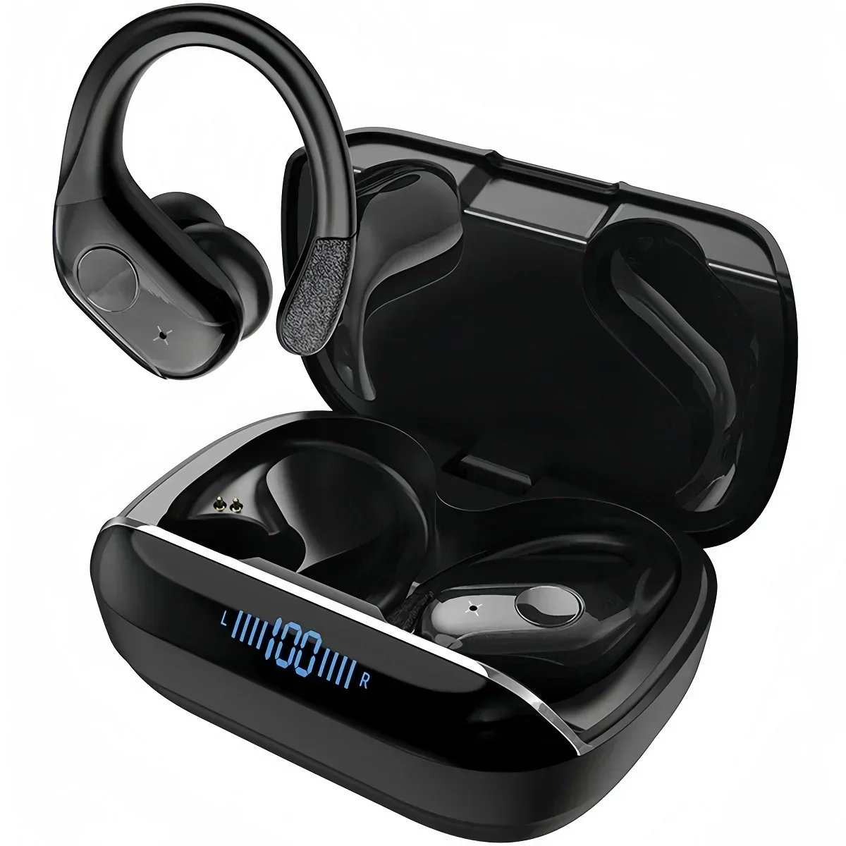 

Sport Wireless Bluetooth Earbuds with Earhooks,IP7 Waterproof,Hi-Fi Stereo Sound for Running Gym,Wireless Headphones w/Deep Bass