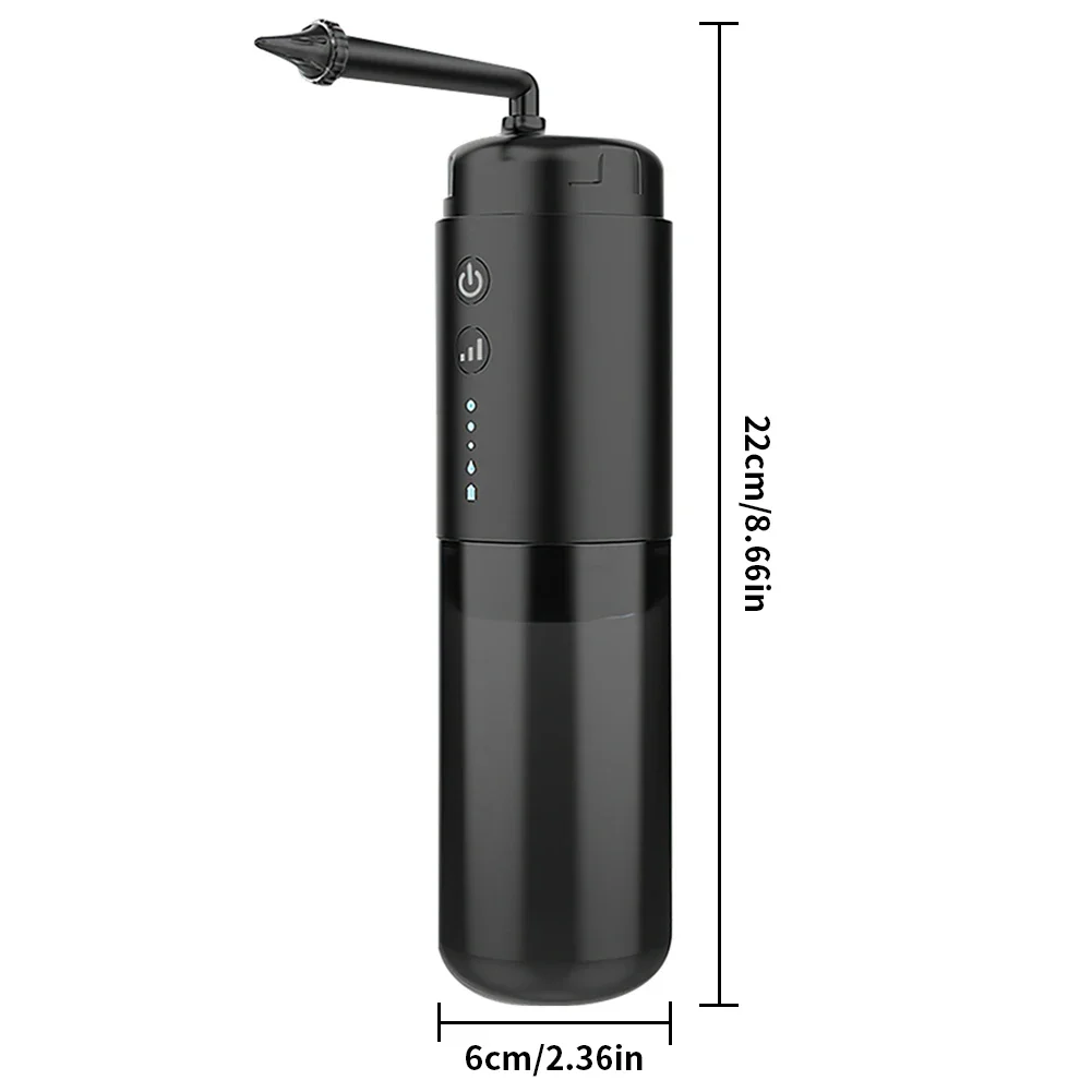 Fully Automatic Ear Cleaner Electric Spray Earwax Cleaner 2 Nozzle 3 Pressure Mode Rechargeable Waterproof Painless Clean Tool