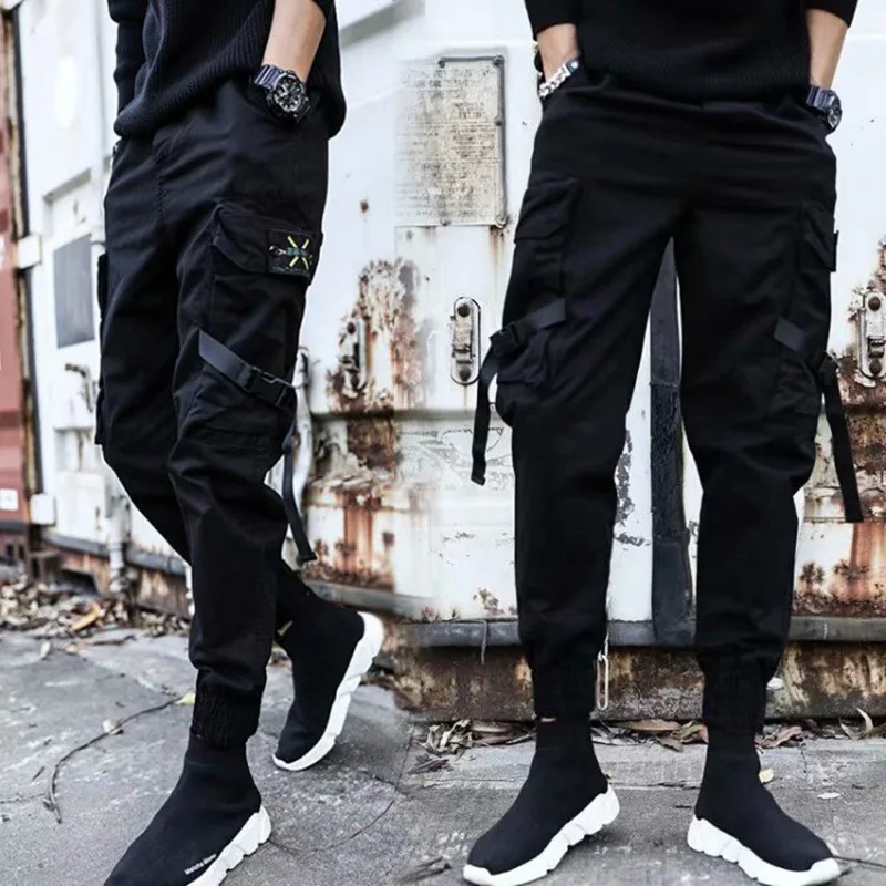 Streetwear Jogging Pants Men Harajuku Winter Spring Hip Hop Cargo Japanese Style Trousers Casual Techwear Male's Sports Suit