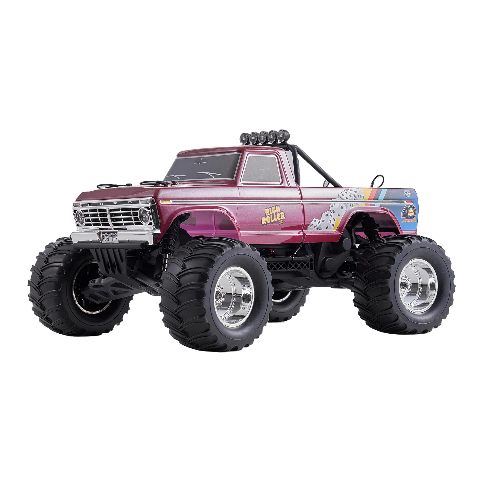 RC Car FMS 1/10 FMT10 Ford F100 Brushed 2.4G RTR RC PC Car Shell Monster Truck Model 4WD Remote Control Adult /Children’s Toy