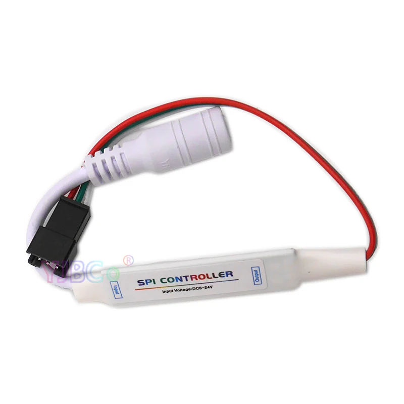 Mini Full Color SPI RGB LED Controller, Painel de toque Dimmer para WS2812 WS2813 WS2815, Pixels LED Strip Light, 2.4G RF, 5V, 12V, 24V DC