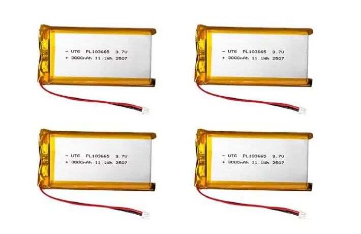 3.7V 103665 capacity lithium battery 3000mAh intelligent positioning phone remote control with sufficient charging capacity