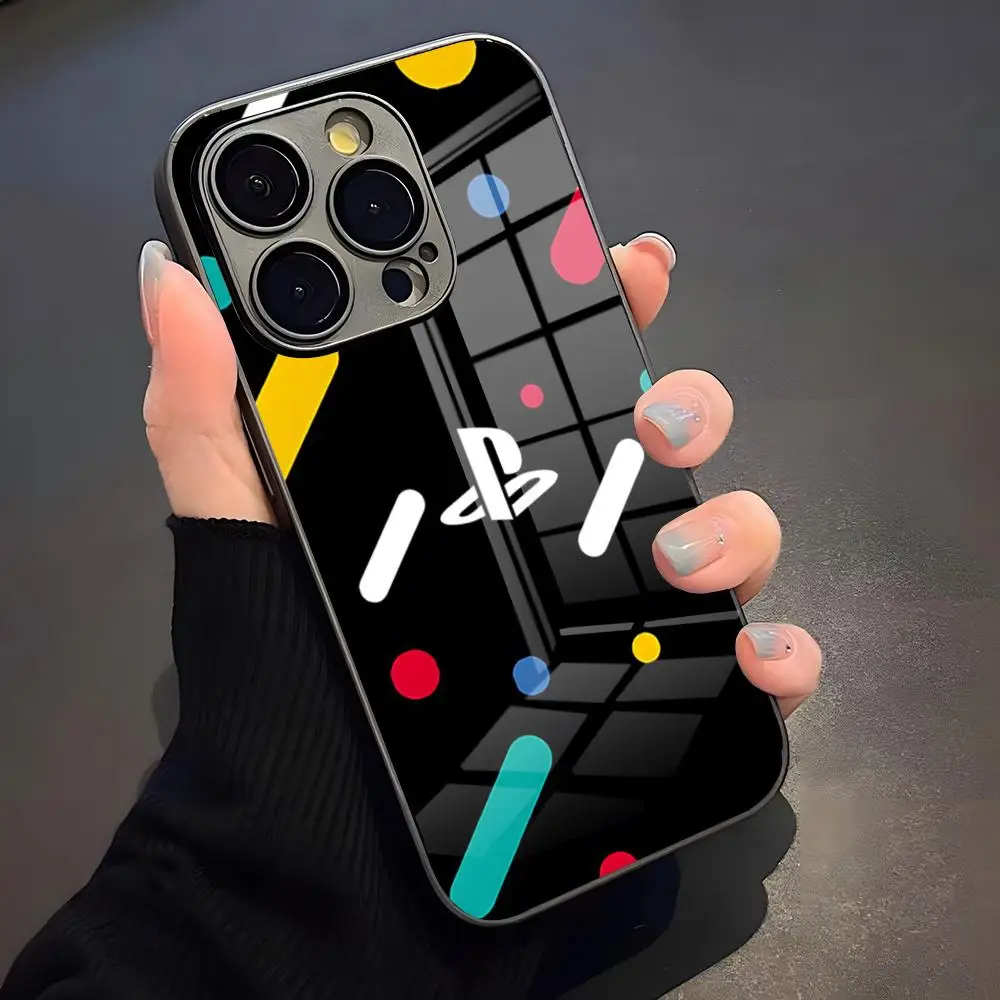 PS5 شعار اللعب محطة جراب هاتف آيفون 17 برو ماكس 16 15 14 برو ماكس 13 11 X Xs Xr 8 7Plus غطاء زجاجي #3