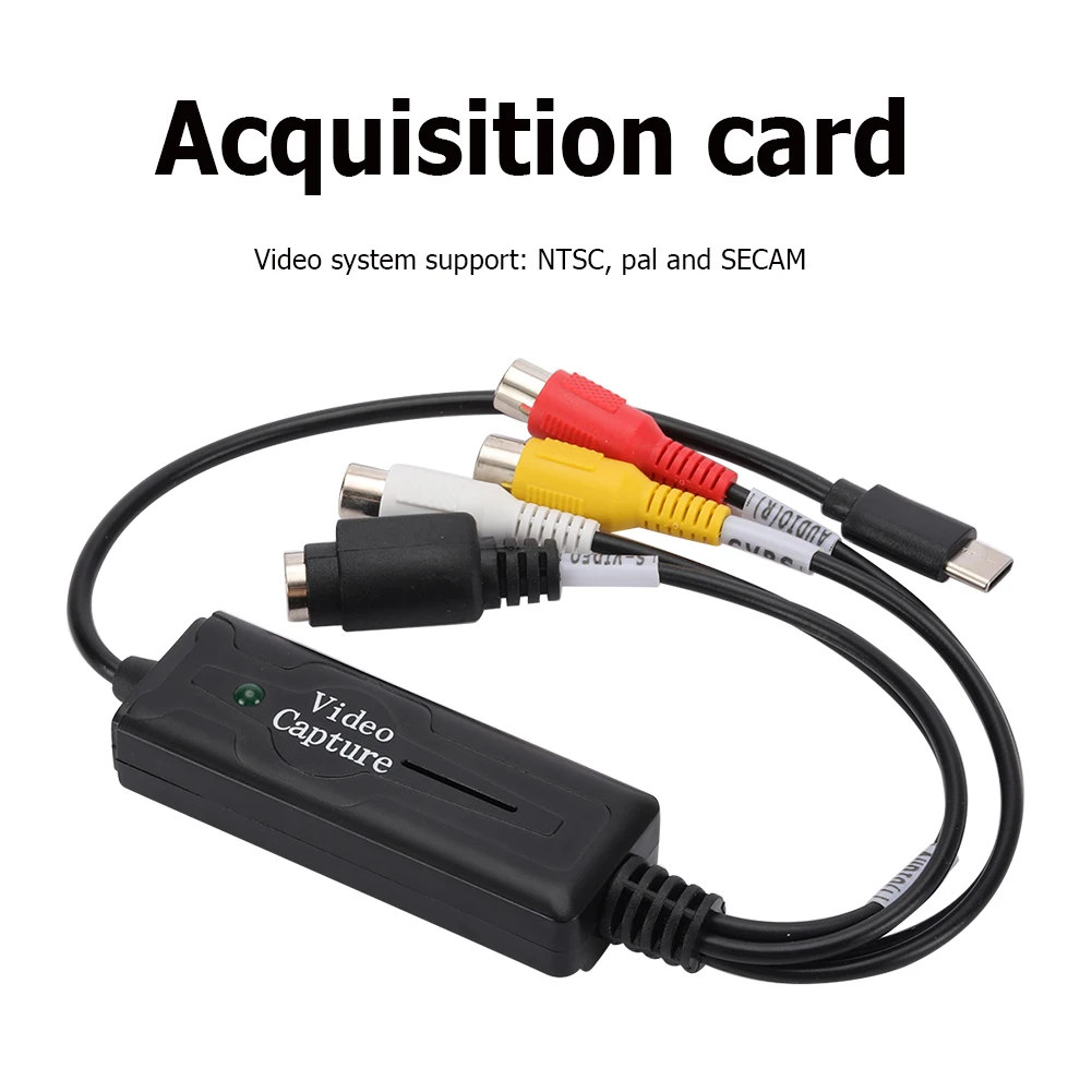 USB 3.1 Audio Video Capture Card Adapter 1 Channel Type-C DVD Audio Capture Adapter Card Audio Capture Adapter Converter - view 3