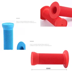 Bike Grips Bicycle Handle Bar Grips Accessories Non-slip Plastic 1 Pair 90*22mm Cycling Outdoor Sports Kids Bike