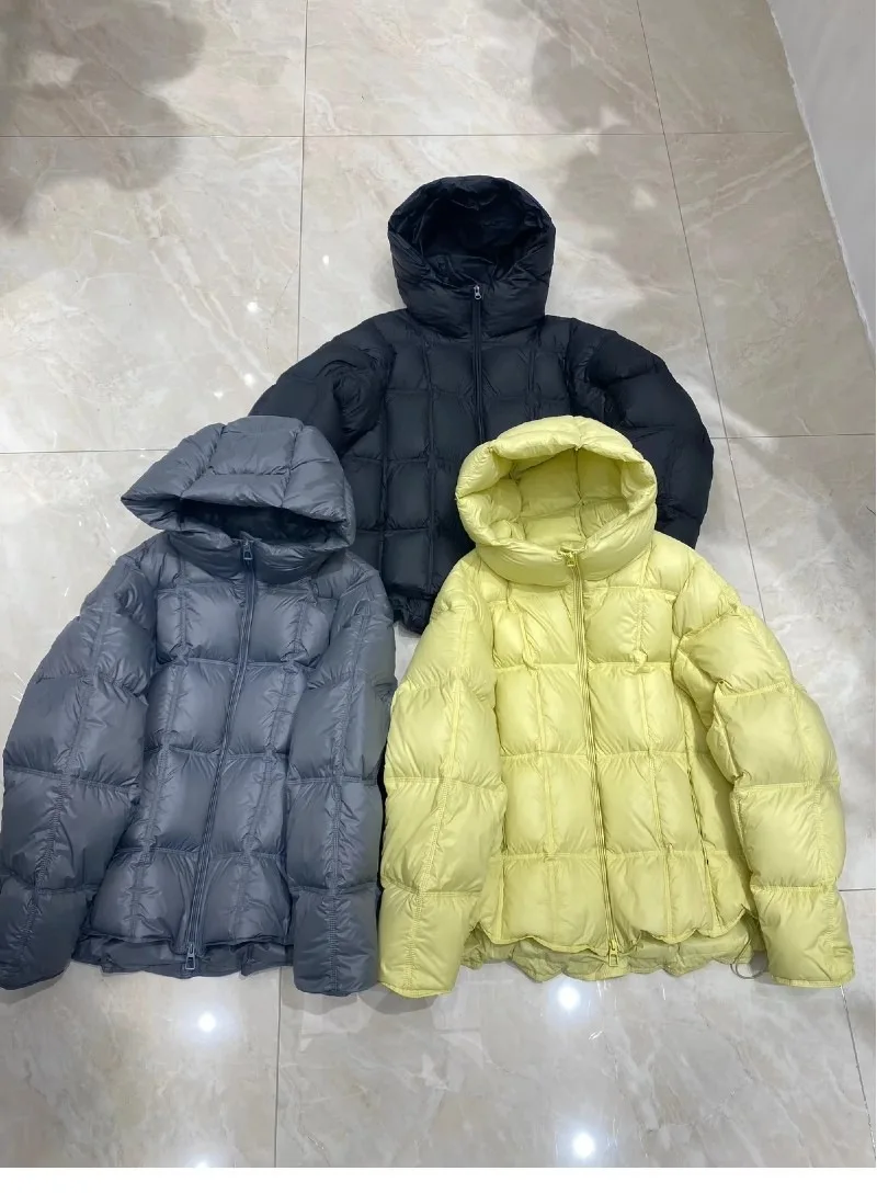 Puff Down Padded Tops Women's Quilting Parkas 2026 Winter  Hooded Loose Bread Clothes Thickened Jacket Zipper Solid Coat
