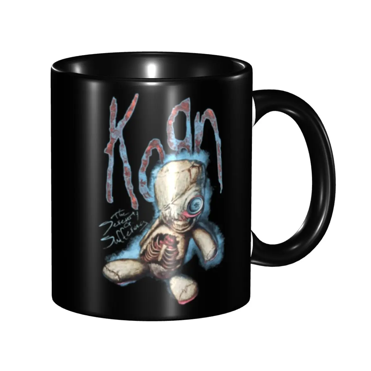 

Metal Rock Band Korns Mug Personalized Coffee Ceramic Mug Cup Creative Gift