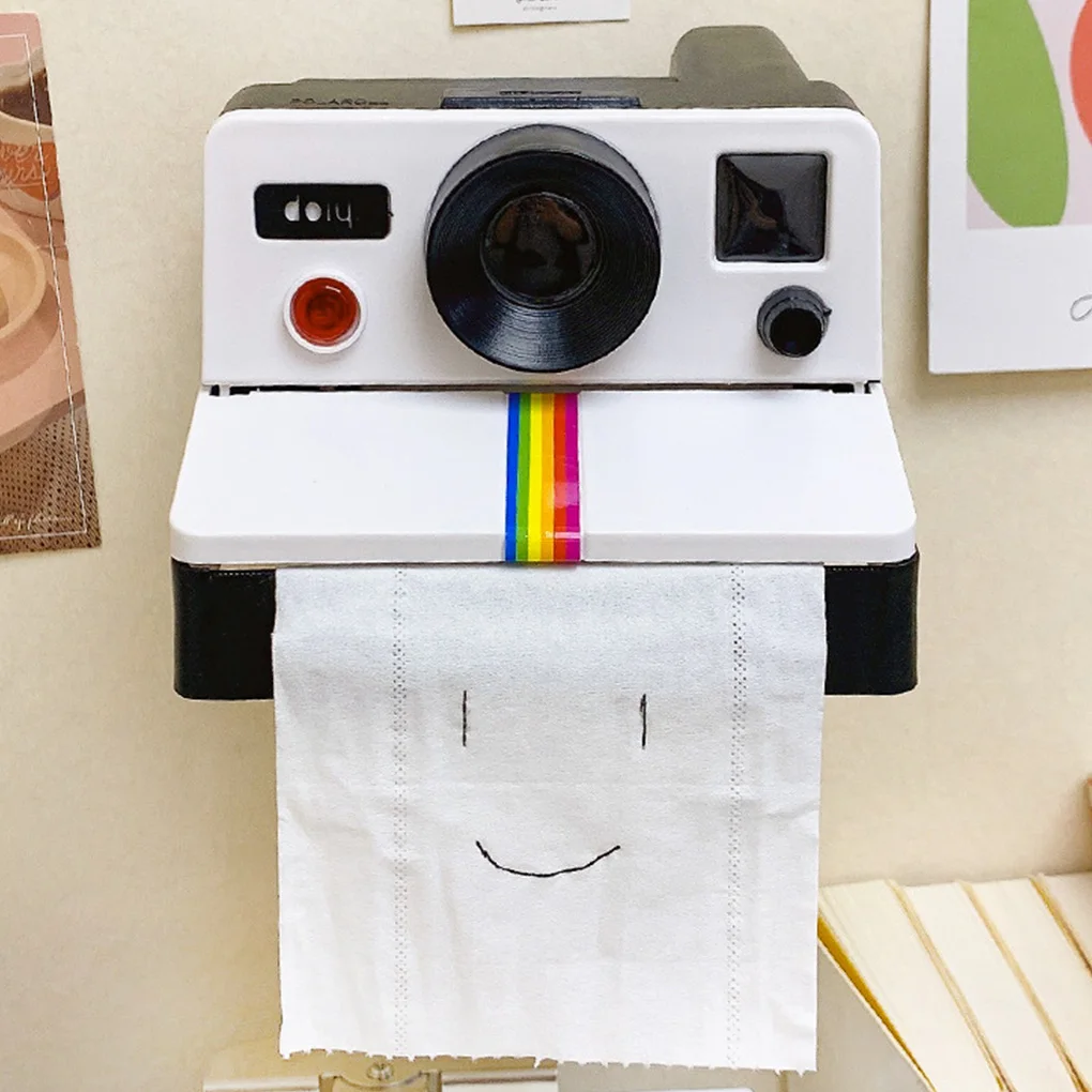 Retro Film Camera Shape Creative Tissue Box Holder
